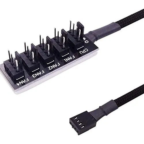 Hubs De Ventilador Fan Cooler 4 Pines Cable Divisor Pwm