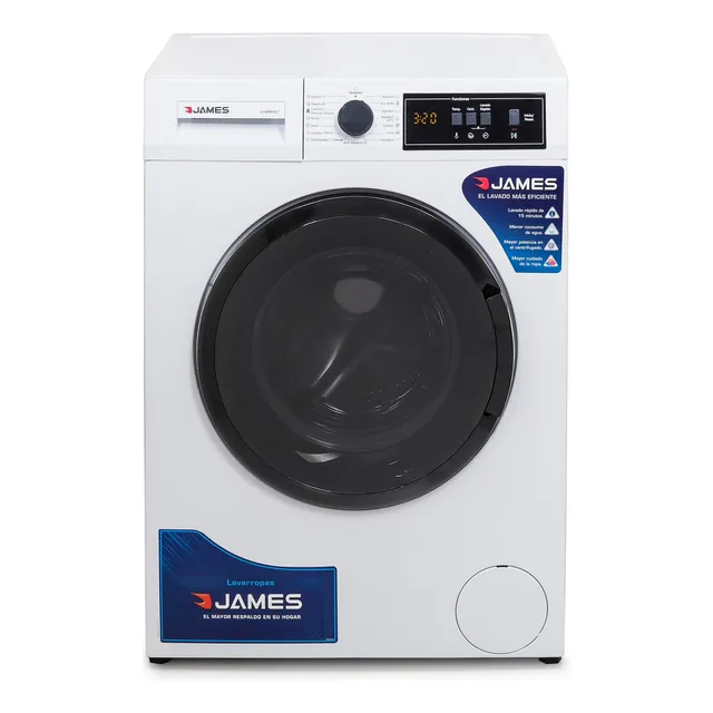 Lavarropas James Carga Frontal 6kg Lr 6990 Blt 15 Programas Color Blanco