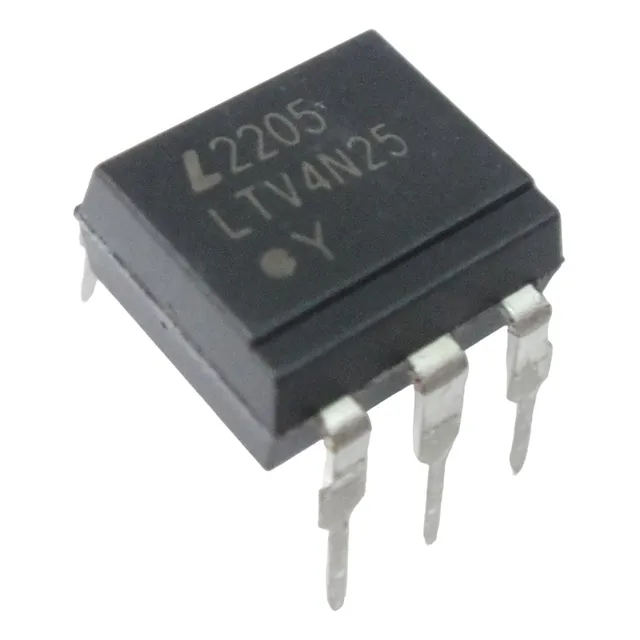 4n25 Optoacoplador Led-trans. 5300v Ctr= 100(&gt; 20)% X10