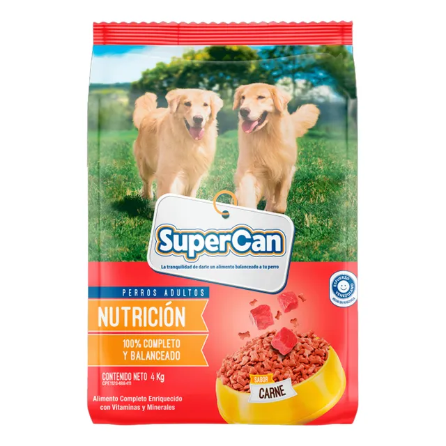 Alimento Para Perros Super Can Carne Hueso 4kg
