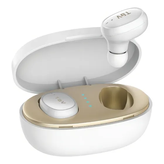 Auriculares in-ear gamer inalámbricos Thonet & Vander Bohne blanco con luz LED