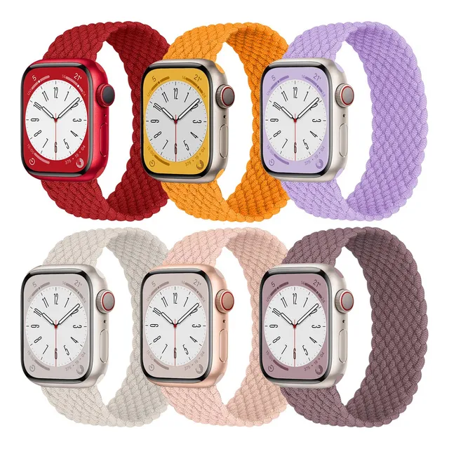 6 Correas Trenza Para Apple Watch Ultra Se 9 8 7 6 5 4 3