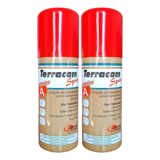 Kit 2 Terramicina Terracam Spray 125 Ml - Agener União