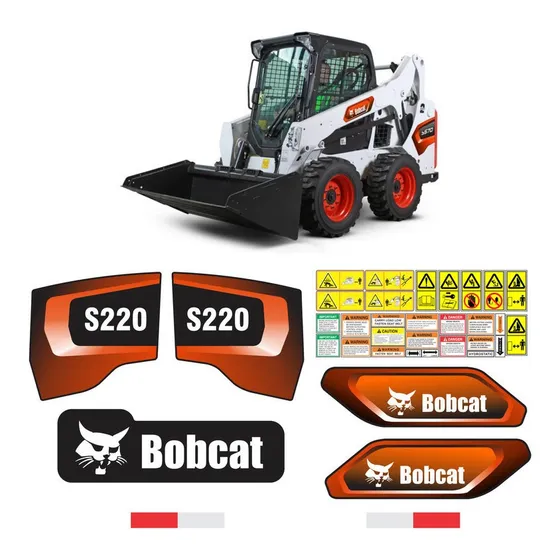 Calcomanias Minicargador Bobcat S220 Diseño Nuevo