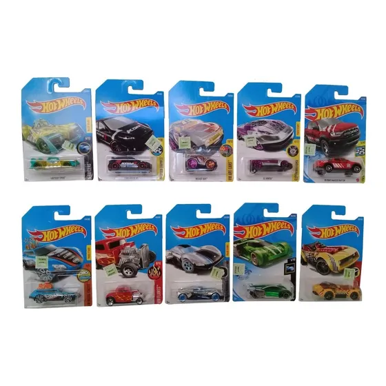 Hot Wheels Pack X10 Autos Individuales Surtidos Mattel