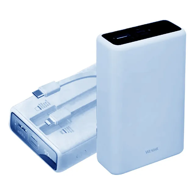 Wesdar - Power Bank 22.5w Pd Fast Charge 20000mah - Azul