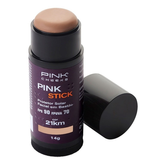 Protetor Solar E Base Pink Stick Fps 90 Cor 21 Km Pink Cheeks Protetor Solar E Base Pink Stick Fps 90 Cor 21 Km Pink Cheeks