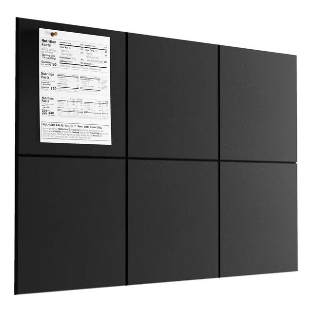 Tablero Insonorizante De 6 Cuadrados, Tablero De Fieltro, De