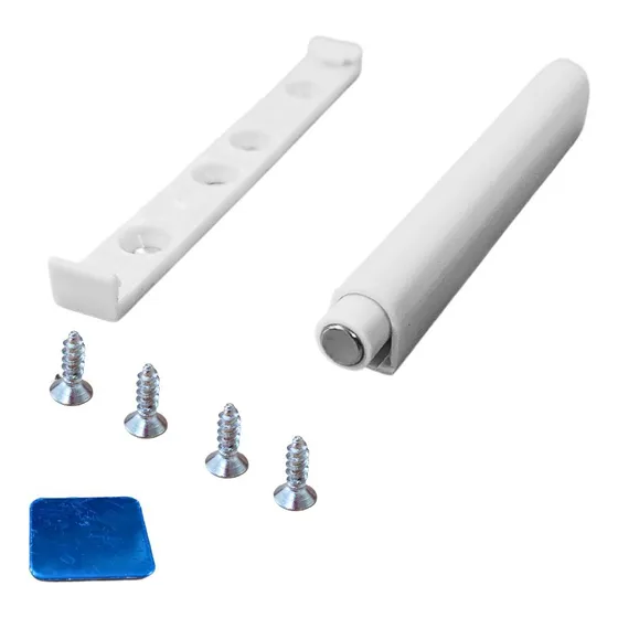Kit 4 Pulsador Fecho Toque P/ Porta Gaveta Magnético