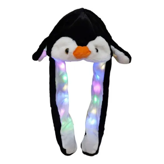 A (a) Sombrero De Pingüino Con Orejas Móviles, Orejeras