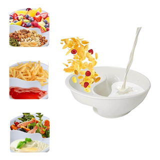 Tazón De Cereales Nunca Empapado Con Leche Separada, Tazón Tazón De Cereales Nunca Empapado Con Leche Separada, Tazón