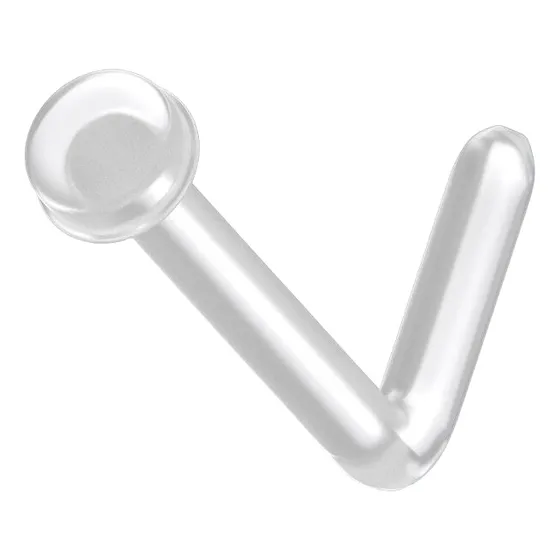 1 Piercing Nariz Nostril Retentor Disco Para Esconder