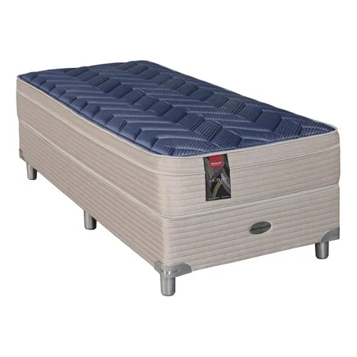 Sommier Y Colchón 1 1/2 Plaza Springwall Mcb 115 90x190 Color Beige