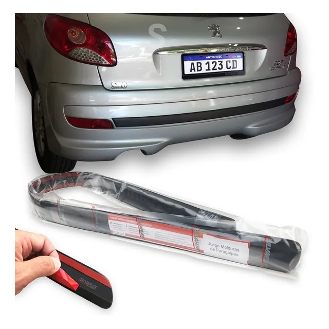 Bagueta Moldura Paragolpe Trasero Peugeot 207 2008/2017 3y5p