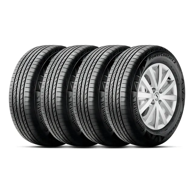 Kit 4 Pneu Continental Aro 16 205/55r16 91v Fr Powercontact2