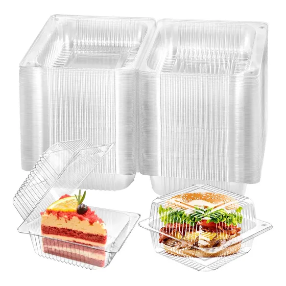 100 Vasos Con Domo Estándar Cupcake Caja Individual