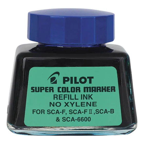 Recarga Tinta Plumones Permanentes Pilot 30 Ml Con Gotero Color Azul