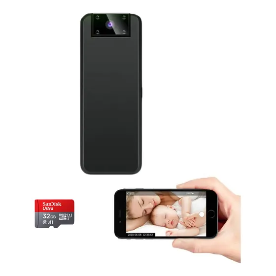 Mini Câmera Espiã Wifi Ip Camuflada Hd 1080p Ip 24 Horas 32g