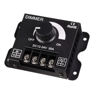 Dimmer Led 12v-24v 30a Regulador De Brillo Atenuador Tiras Dimmer Led 12v-24v 30a Regulador De Brillo Atenuador Tiras
