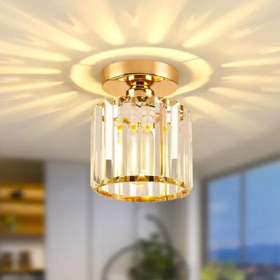 Lámpara De Techo Colgante Decorativas Moderna Cristal E26/27