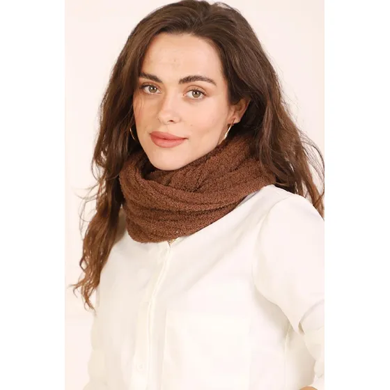 Cuello Bufanda Circular De Lana Sintética Para Mujer