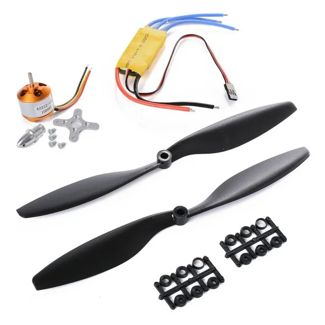 Kit Avion Rc Motor 1000kv Variador 30amp Aspa Etc Ph Ventas
