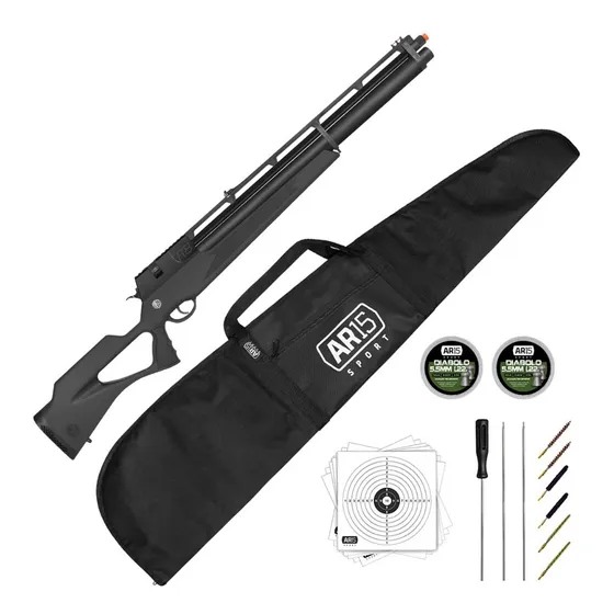 Carabina Pressao 5.5 Pcp R8 Rossi Preta Chumbinho - 200un