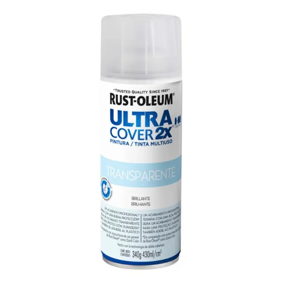 Aerosol Rust Oleum Ultra Cover 2x Barniz Brillante 340g K37