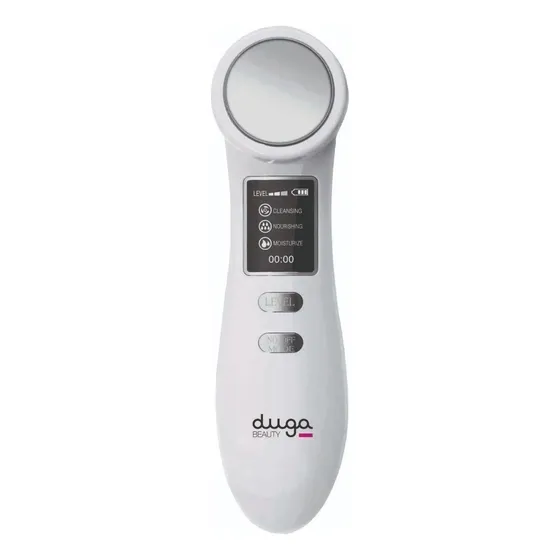 Masajeador Limpiador Facial Iónico Antiage Galvánicas Duga Color Blanco