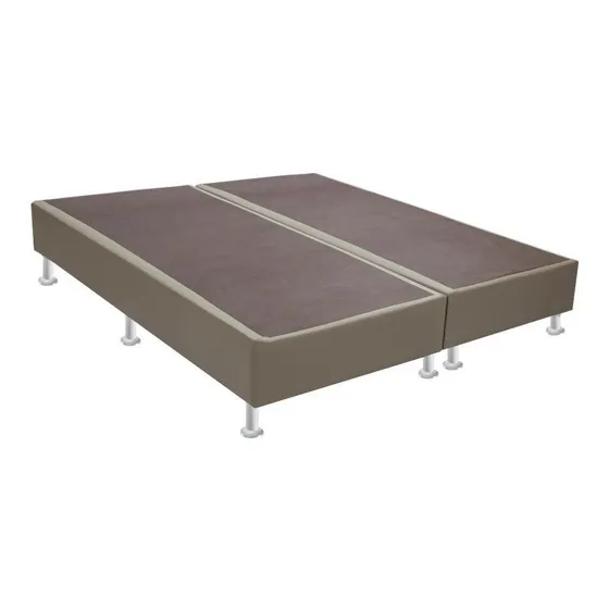 Base Sommier Corino Bege Super King (193x203x23) - Ortobom