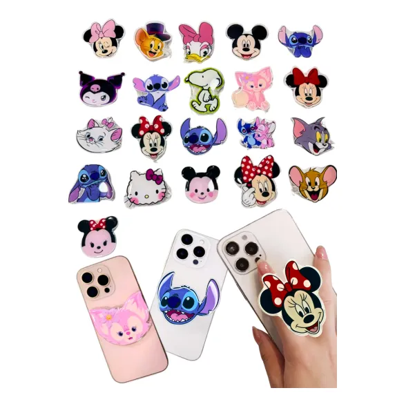 Suporte Anel Dedo 3d Apoio Selfie Celular Pop Personagens