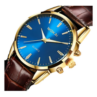 Reloj De Pulso Clasico De Negocios Unisex Fondo Azul Reloj De Pulso Clasico De Negocios Unisex Fondo Azul