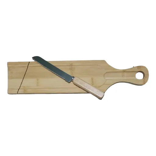 Tabla Para Cortar Pan Y Cuchillo De Pan