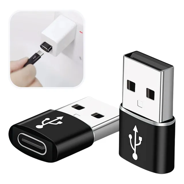 2 Adaptador Tipo C Usb Para iPhone Carregar Computador Carro