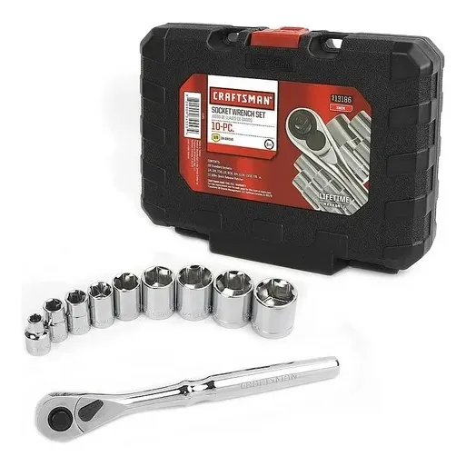 Juego De Dados Craftsman 10 Piezas 3/8 Pulgadas 913186