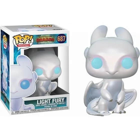 ¡Funko Pop! Light Fury 687 Cómo entrenar a tu dragón - Original