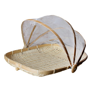 Cesta De Frutas De Bambú Con Tapa Rectángulo L Cesta De Frutas De Bambú Con Tapa Rectángulo L