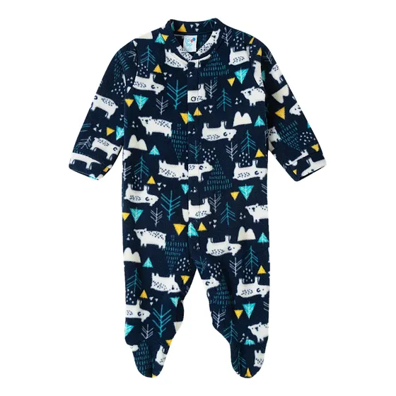 Pijama Macacão Longo Bebê Soft Menino E Menina Tiptop