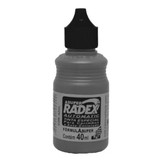 Tinta Para Carimbo Auto-entintado 40ml - Preto - Radex