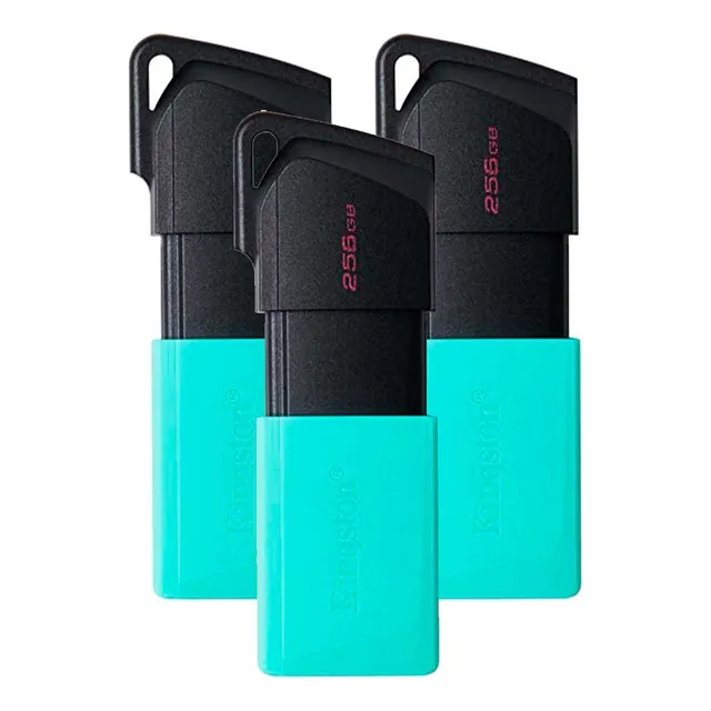 Kit 3 Memoria Usb Kingston Dt Exodia 256 Gb Dtxm/256 3.2 Color Azul Claro