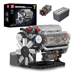 Conjuntos De Bloques De Construccion Del Motor V8 De Moul... Conjuntos De Bloques De Construccion Del Motor V8 De Moul...