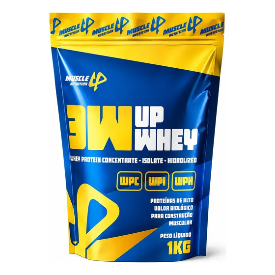 Whey Protein 3w 100% Dose 30g - 24g Proteína Muscle Up 1kg