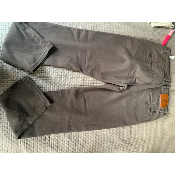 Pantalón De Caballero Talla 32 Gris Usado