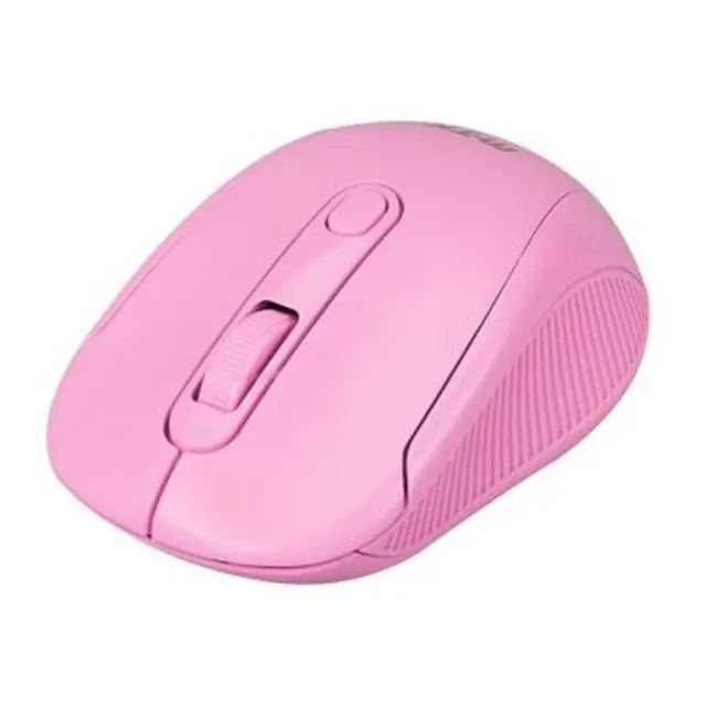 Mouse Inalámbrico One Plus Gt641 Negro Y Rosado