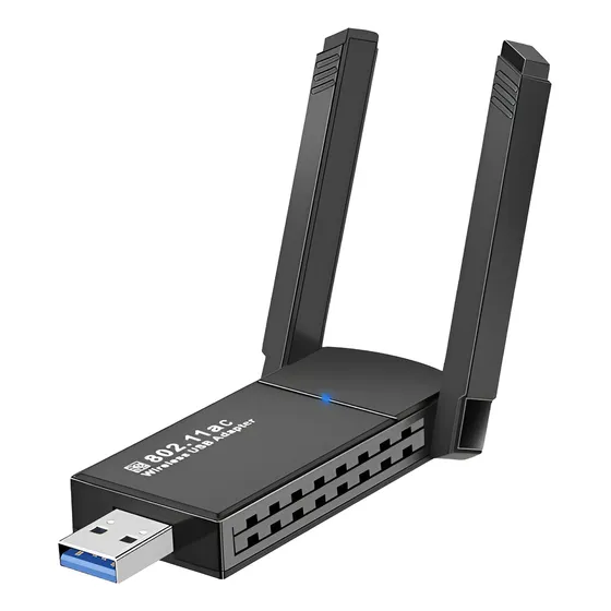 Adaptador Wi-fi Usb 1300m Wi-fi 5 Sem Driver 2.4g 5g De Band