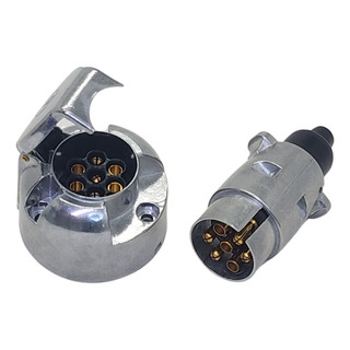 Tomada Carretinha 7 Polos Macho/femea Aluminio Reforçado Tomada Carretinha 7 Polos Macho/femea Aluminio Reforçado