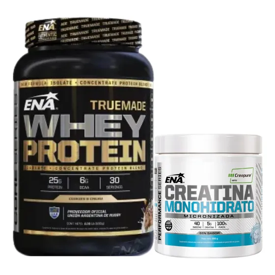 Pack Muscular Ena Creapure 200g + Whey Protein Cookies&c 930