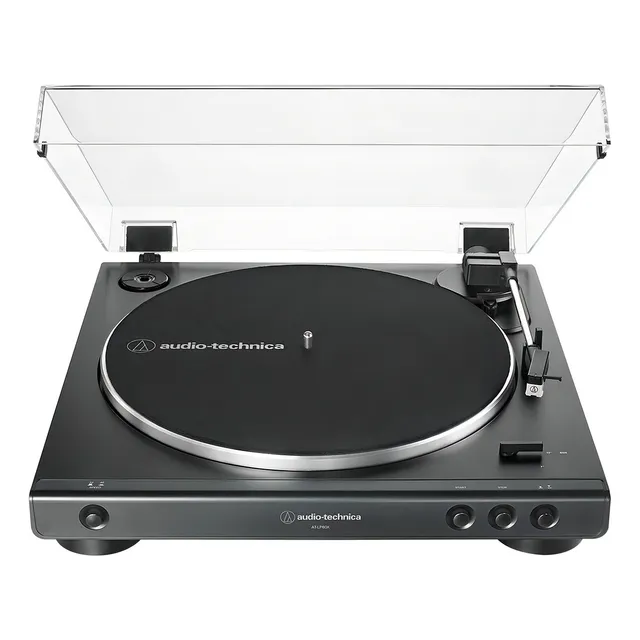 Bandeja para DJ Audio-Technica LP AT-LP60X-BK color negro 220V