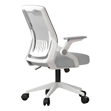 Silla De Oficina Escritorio Ergonómica Giratoria Ejecutiva Color Gris Material Del Tapizado Algodón