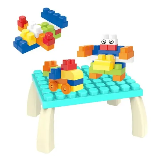 Juego  Bloque Y Piezas De Formas Y Colores Para Armar 90pcs